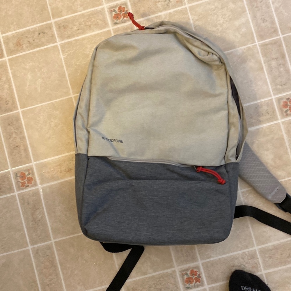 Woodfone Grey Slim backpack
